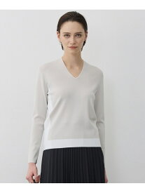 シンセティックフルニードル Vネックニット ICB アイシービー トップス ニット ホワイト ピンク ブラック【送料無料】[Rakuten Fashion]