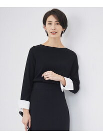 【SALE／40%OFF】【洗える】 クロスコンビ デザインニットプルオーバー ICB アイシービー トップス ニット ネイビー ブラック【RBA_E】【送料無料】[Rakuten Fashion]