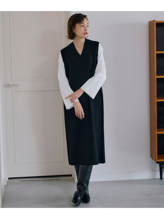 楽天市場】【SALE／30%OFF】【洗える】 クロスコンビ ニットワンピース 