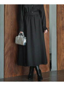 【SALE／50%OFF】【洗える】 シアービエラ フレアスカート ICB アイシービー スカート ロング・マキシスカート ブラック【RBA_E】【送料無料】[Rakuten Fashion]