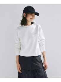 【SALE／50%OFF】【洗える】サテンボンディング クルーネックプルオーバー ICB L アイシービー トップス カットソー・Tシャツ グレー ホワイト【RBA_E】【送料無料】[Rakuten Fashion]