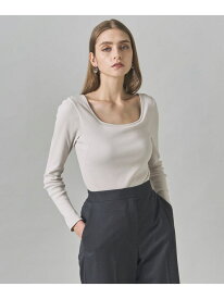 【洗える】【OUR WACOAL コラボ】カップイン スクエアネックロングTシャツ ICB アイシービー トップス カットソー・Tシャツ ブラック【送料無料】[Rakuten Fashion]