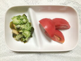 6色から選べます【アウトレット】すくいやすい二ツ仕切りプレート