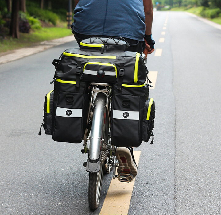 楽天市場】【翌日配送】3in1 自転車用 サイクルバッグ 75L トリプル 