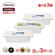 【正規代理店】ハーゲンダッツ業務用 選べる 3個セット 2L×3入