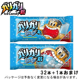 赤城乳業ガリガリ君　ソーダ　105ml×32本＋おまけ1本北海道沖縄離島は配送料追加