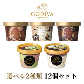 お歳暮 冬ギフト ギフト対応 ゴディバ アイス アイスクリームゴディバ アイスクリーム 高級2種類 選べる12個セット（2種類×6個）　90ml×12入