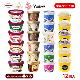 お歳暮 冬ギフト ギフト対応 オリジナルセット選べるプレミアムアイス人気の4ブランドから選べる 2ブランド12入