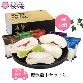 贅沢最中 アイス ギフトセット｜秋の贅沢和アイス 最中アイス もなかアイス 冷凍和菓子 和スイーツ 贈り物 誕生日 内祝 贅沢最中アイスセットC