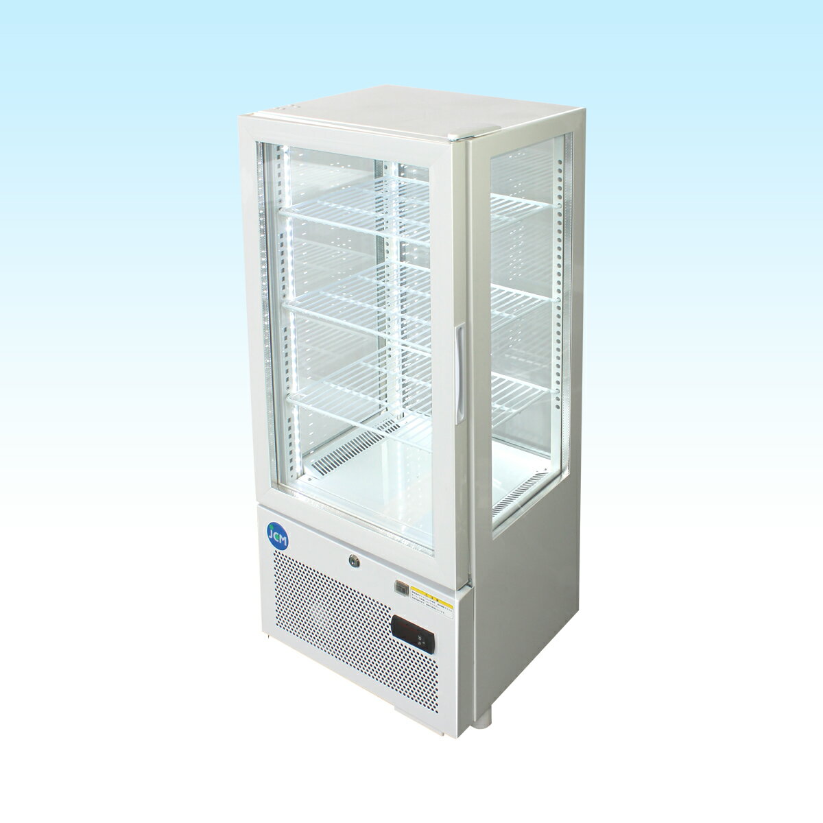 楽天市場】JCM社製 業務用 保冷庫 冷蔵庫 78L 4面 ガラス 冷蔵ショー 