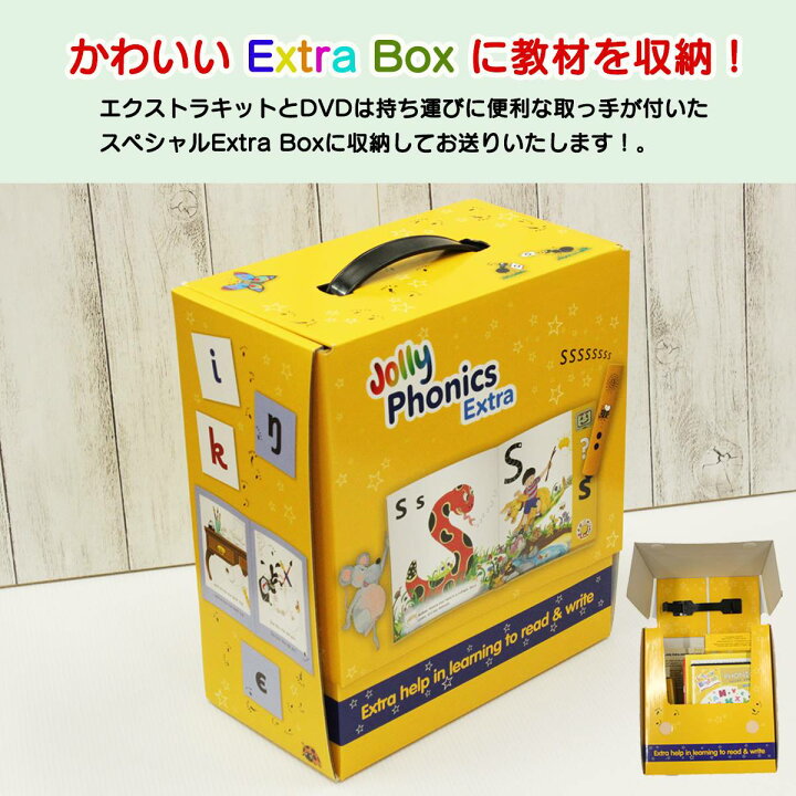楽天市場】【DVD付き】Jolly Phonicsホームキット Jolly Phonics Extra 