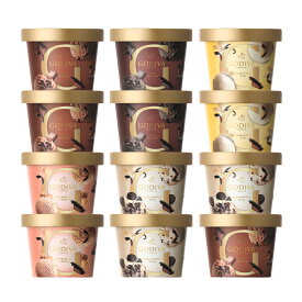 ゴディバのチョコレート“そのもの”を楽しめるカップアイスクリームの詰め合わせ12個セット プレゼント　G-12