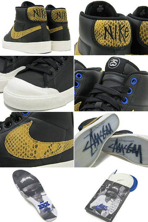 楽天市場】NIKE(ナイキ)×STUSSY ALL COURT MID SUPREME Black 30周年 