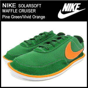 楽天市場 ナイキ Nike スニーカー ソーラーソフト ワッフル クルーザー Pine Green Vivid Orange メンズ 男性用 Nike Solarsoft Waffle Cruiser Pine Green Vivid Orange 300 Ice Filed Icefield Ice Field アイスフィールド