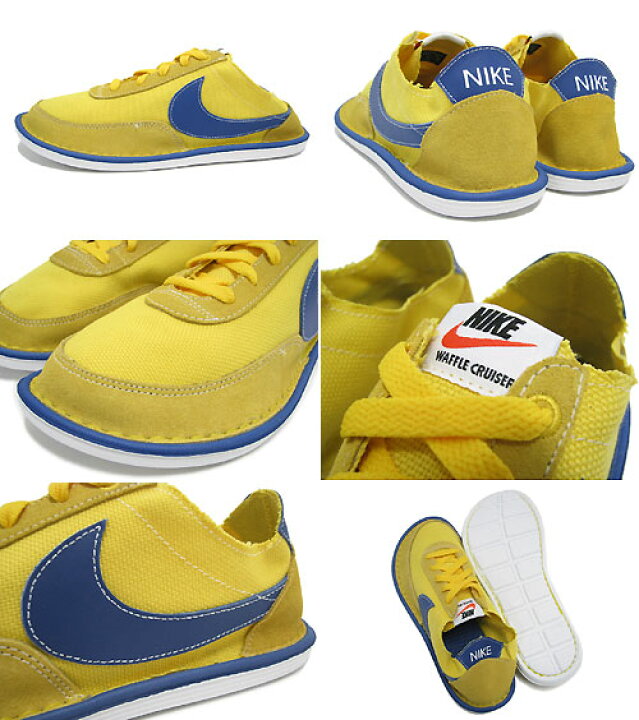 楽天市場 ナイキ Nike スニーカー ソーラーソフト ワッフル クルーザー Chrome Yellow Bright Blue メンズ 男性用 Nike Solarsoft Waffle Cruiser Chrome Yellow Bright Blue 700 Ice Filed Icefield Ice Field アイスフィールド