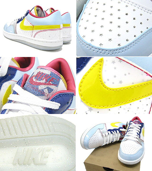 楽天市場】NIKE(ナイキ) COURT FORCE LOW PREMIUM White/Yellow-Blue 