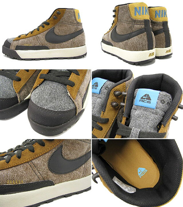 楽天市場】NIKE(ナイキ) AIR BLAZER ACG MID Lt.British Tan/Gdstraw 