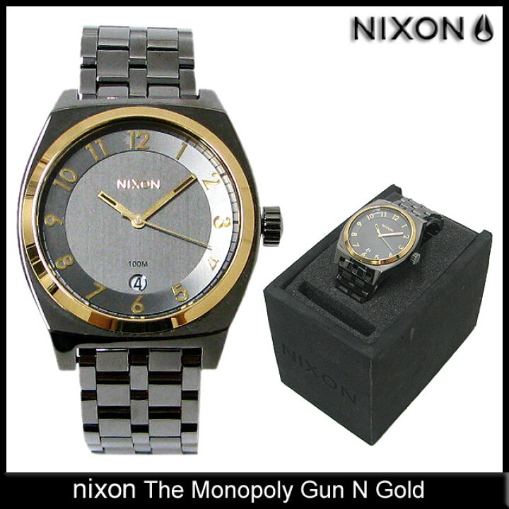 楽天市場】ニクソン nixon 腕時計 ザ モノポリー Gun N Gold(nixon The 