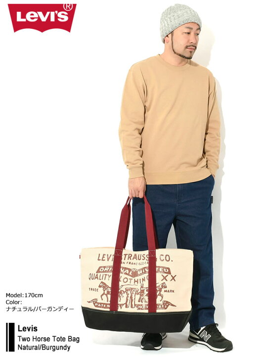 楽天市場】リーバイス Levis トートバッグ ツー ホース ナチュラル 