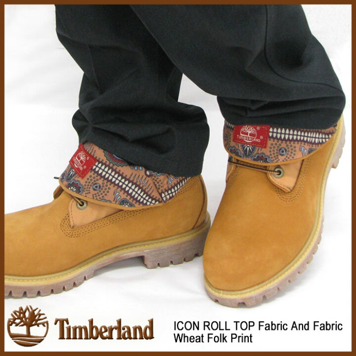 楽天市場 ティンバーランド Timberland ブーツ メンズ アイコン ロールトップ ファブリック アンド ファブリック ウィート フォーク プリント Timberland 66a Icon Roll Top Fabric And Fabric Wheat Folk Print Boots メンズ 靴 Mens メンズ靴 Ice Filed Icefield