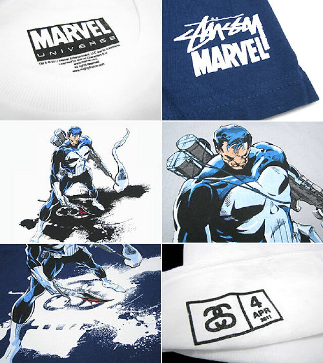 楽天市場】ステューシー STUSSY×MARVEL COMICS The Punisher Tシャツ 