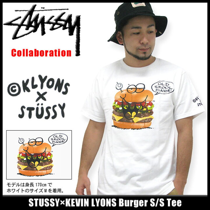 楽天市場】ステューシー STUSSY×KEVIN LYONS Burger Tシャツ 半袖 