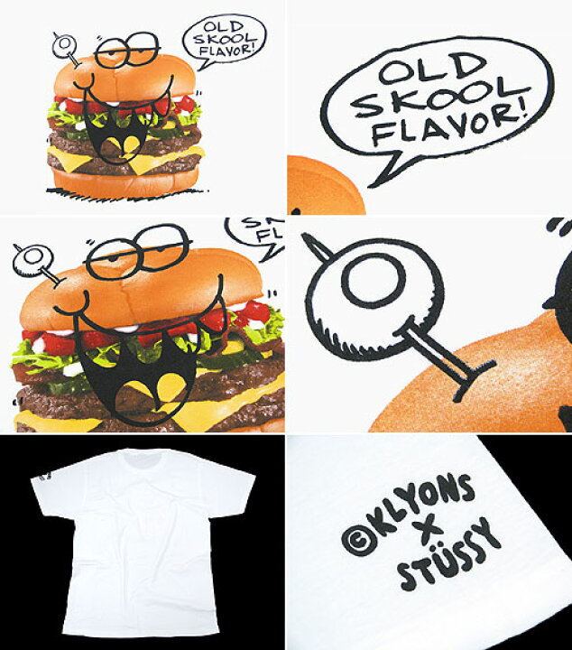 楽天市場】ステューシー STUSSY×KEVIN LYONS Burger Tシャツ 半袖 