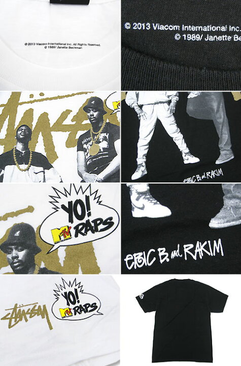 楽天市場】ステューシー STUSSY×Yo! MTV Raps Eric B & Rakim Tシャツ 