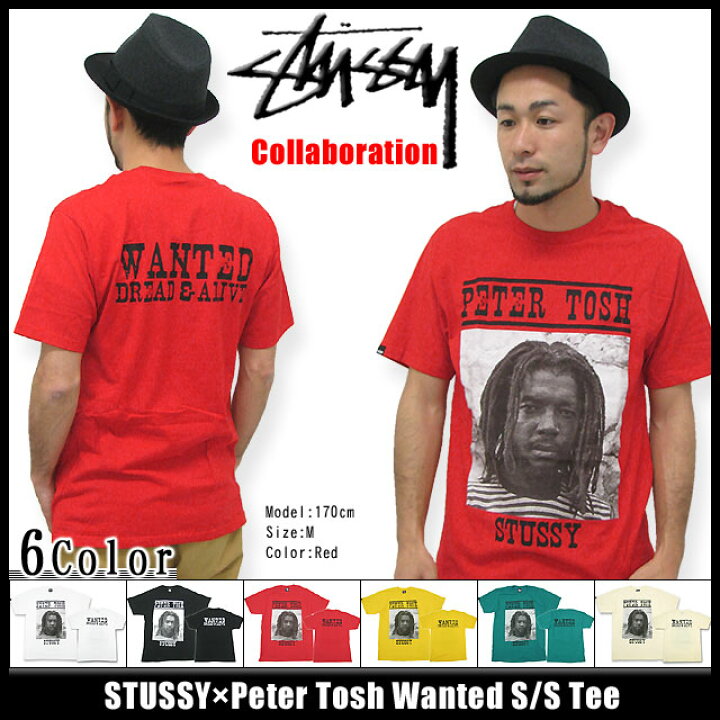 楽天市場】ステューシー STUSSY×Peter Tosh Wanted Tシャツ 半袖 