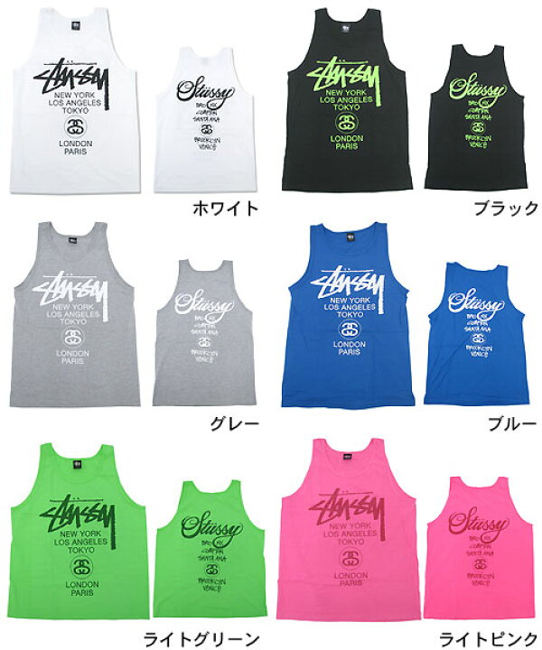楽天市場】ステューシー STUSSY World Tour タンクトップ(stussy tank 