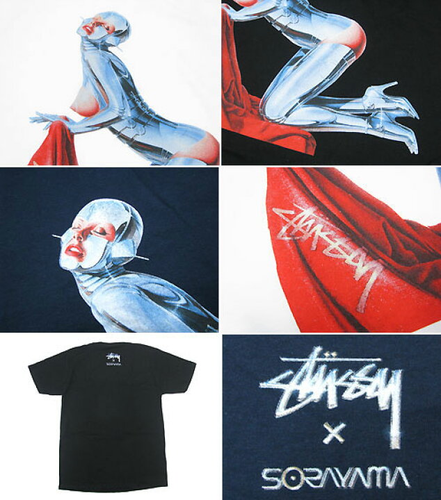 楽天市場】ステューシー STUSSY×Hajime Sorayama Chair Robot Tシャツ 
