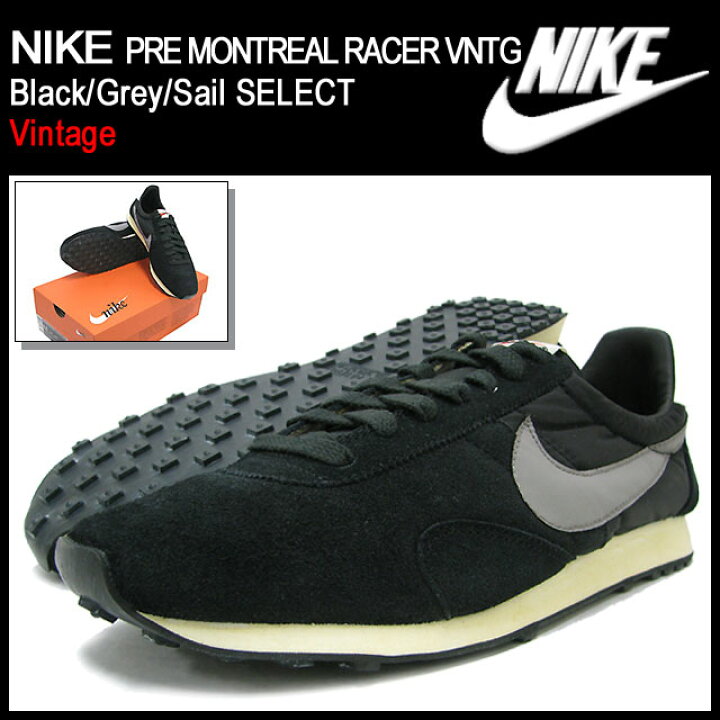 楽天市場 ナイキ Nike スニーカー プリ モントリオール レーサー ビンテージ Black Grey Sail 限定 メンズ 男性用 Nike Pre Montreal Racer Vntg Select Vintage Sneaker Sneaker Sneaker Mens 靴 シューズ Shoes スニーカ 018 Ice Filed Icefield Ice