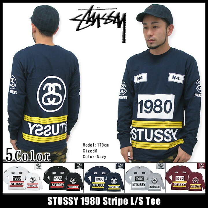 楽天市場】ステューシー STUSSY 1980 Stripe ロンT Tシャツ 長袖 
