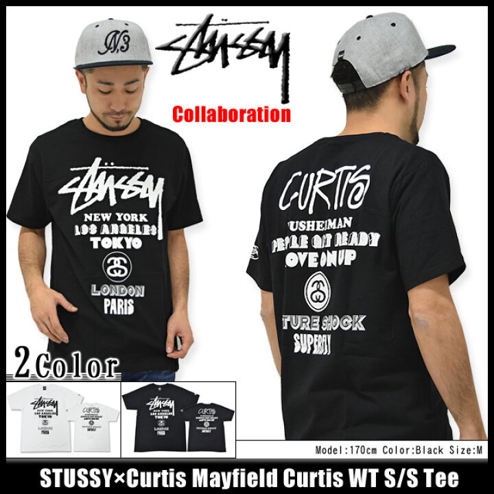 楽天市場】ステューシー STUSSY×Curtis Mayfield Curtis WT Tシャツ  
