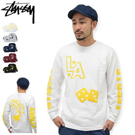 【デッドストック】ステューシー STUSSY LA/NYC ロンT Tシャツ 長袖(stussy tee ティーシャツ T-SHIRTS トップス ロング ロンティー 長袖Tシャツ メンズ・男性用 1993464 Stussy stussy ストゥーシー スチューシー) ice filed icefield