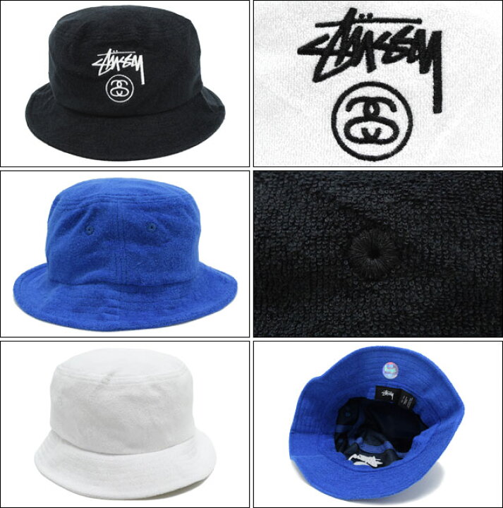 Stüssy バケットハット S/M ダークブルー 手っ取り早い