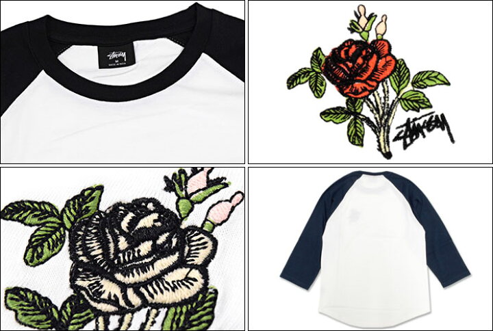 楽天市場】ステューシー STUSSY ラグラン 七分袖 Rose(stussy raglan 