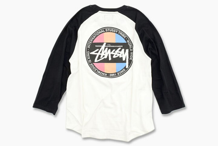 楽天市場】ステューシー STUSSY ラグラン 七分袖 メンズ Surfman Dot 