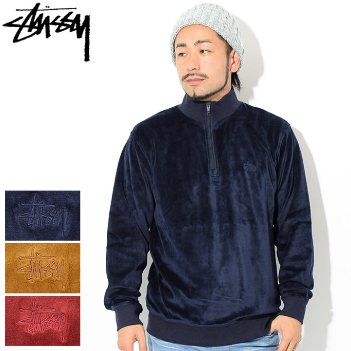 楽天市場】ステューシー STUSSY カットソー 長袖 メンズ Velour Zip 