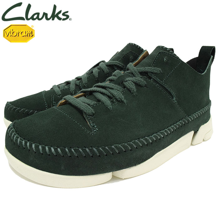 クラークス CLARKS スニーカー メンズ 男性用 トライジェニック フレックス ダークグリーン スエード ( clarks Trigenic  Flex Dark Green Suede ORIGINALS オリジナルス vibram ビブラムソール SNEAKER MENS・靴 シューズ  