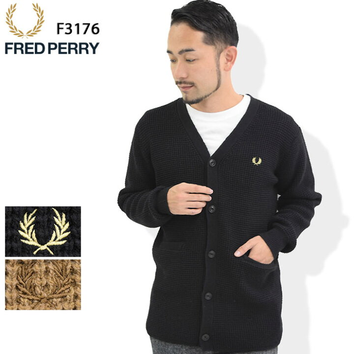楽天市場】フレッドペリー FRED PERRY カーディガン メンズ Vネック 
