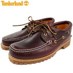 【日本正規品】ティンバーランド Timberland デッキシューズ メンズ スリーアイ クラシック ラグ バーガンディー プルアップ ( timberland 50009 3 Eye Classic Lug Burgundy Pull Up 赤茶レザー モカシン メンズ靴 シューズ SHOES )