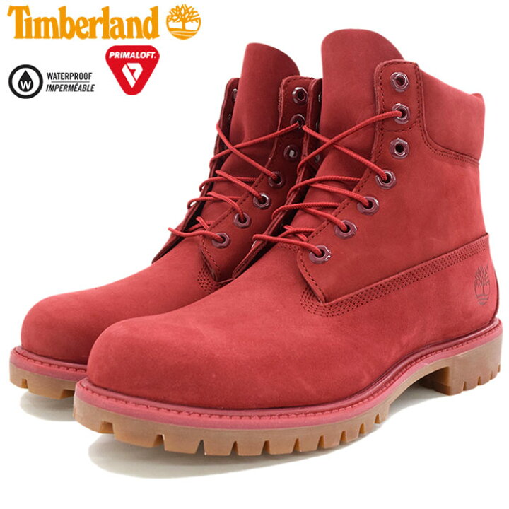 楽天市場 日本正規品 ティンバーランド Timberland ブーツ メンズ 男性用 アイコン 6インチ プレミアム Red Nubuck Monochromatic Timberland A1149 Icon 6inch Premium Boot レッド 赤 防水 男性 紳士用 Mens 靴 メンズ靴 Ice Field アイスフィールド