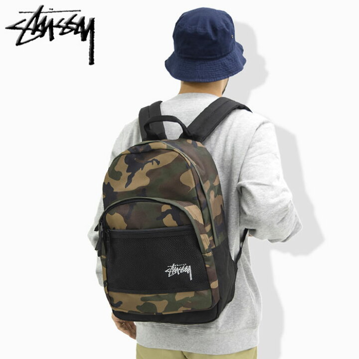 楽天市場 ステューシー Stussy リュック Stock Woodland Camo Stussy Backpack バックパック Daypack デイパック Bag バッグ 普段使い 通勤 通学 旅行 メンズ レディース ユニセックス 男女兼用 ストゥーシー スチューシー 小物 Ice Field アイスフィールド