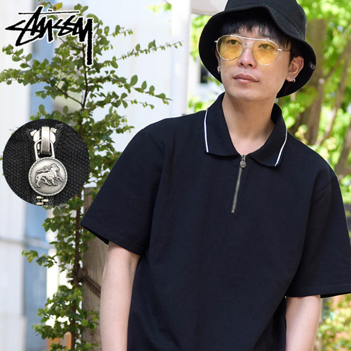楽天市場】ステューシー STUSSY ポロシャツ 半袖 メンズ Lion Zip 