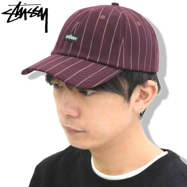 stussy pinstripe cap