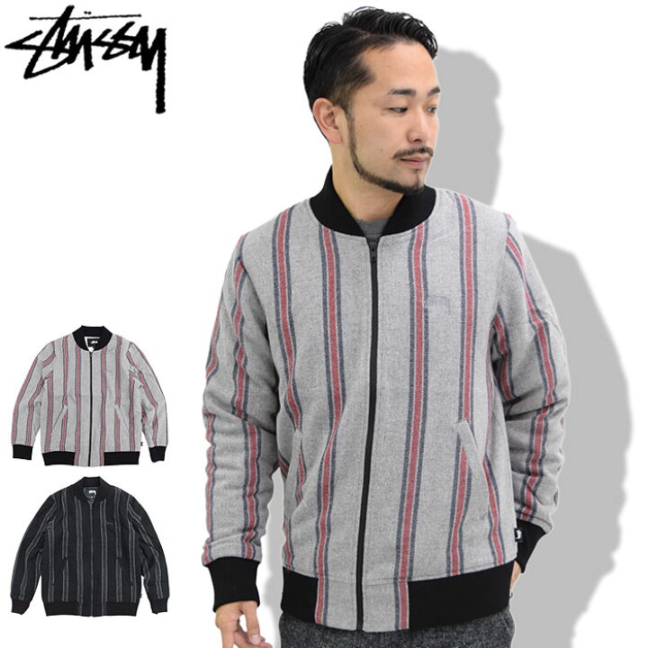 楽天市場】ステューシー STUSSY ジャケット メンズ Wool Stripe Bomber 