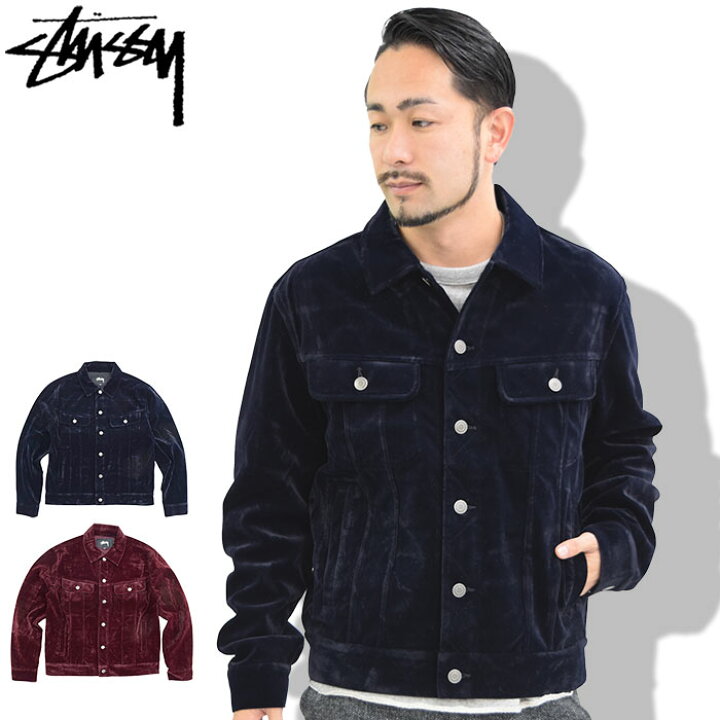 楽天市場】ステューシー STUSSY ジャケット メンズ Velvet Trucker 