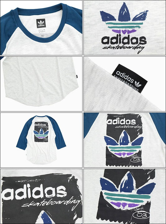 楽天市場】アディダス adidas ラグラン 七分袖 メンズ クレアモント 