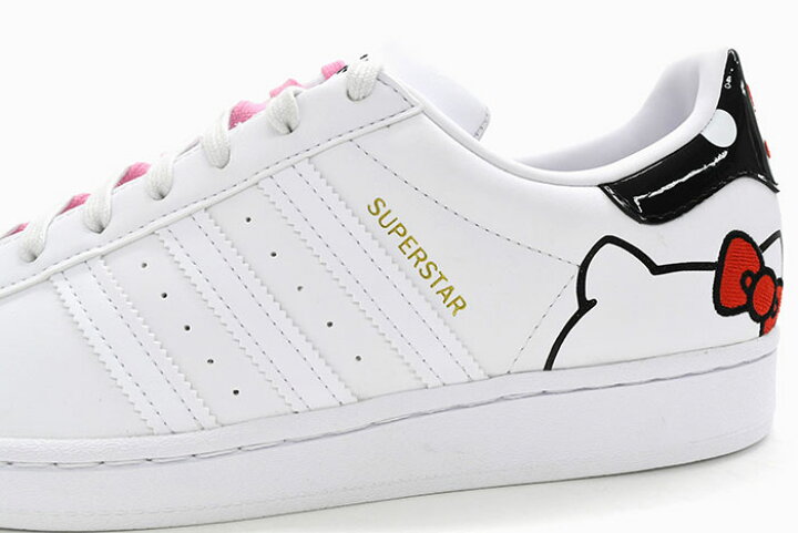 楽天市場】アディダス adidas スニーカー レディース メンズ ハローキティ ウィメンズ スーパースター Footwear White/Footwear White/Bliss Pink コラボ オリジナルス ( adidas×Hello Kitty WOMENS SUPER STAR Originals SNEAKER LADIES MENS・靴 シューズ SHOES ...